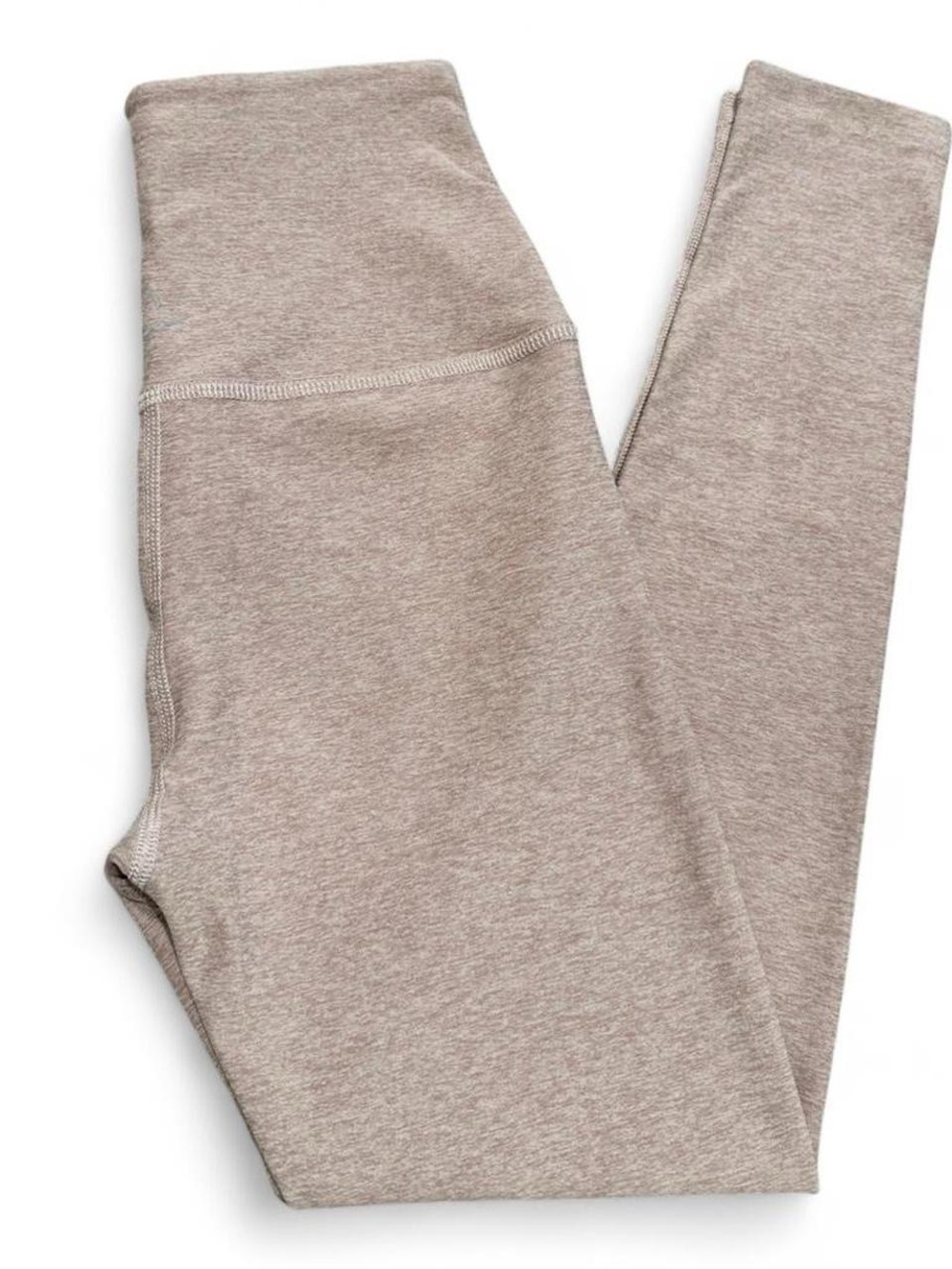 Beyond Yoga Heathered Taupe High-Rise Leggings